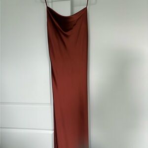 Petal & Pup - Elegant Rust Slip Dress